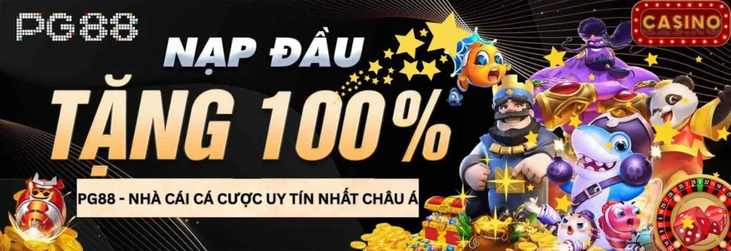 Khuyến mãi thưởng nạp tiền lần đầu tại PG88